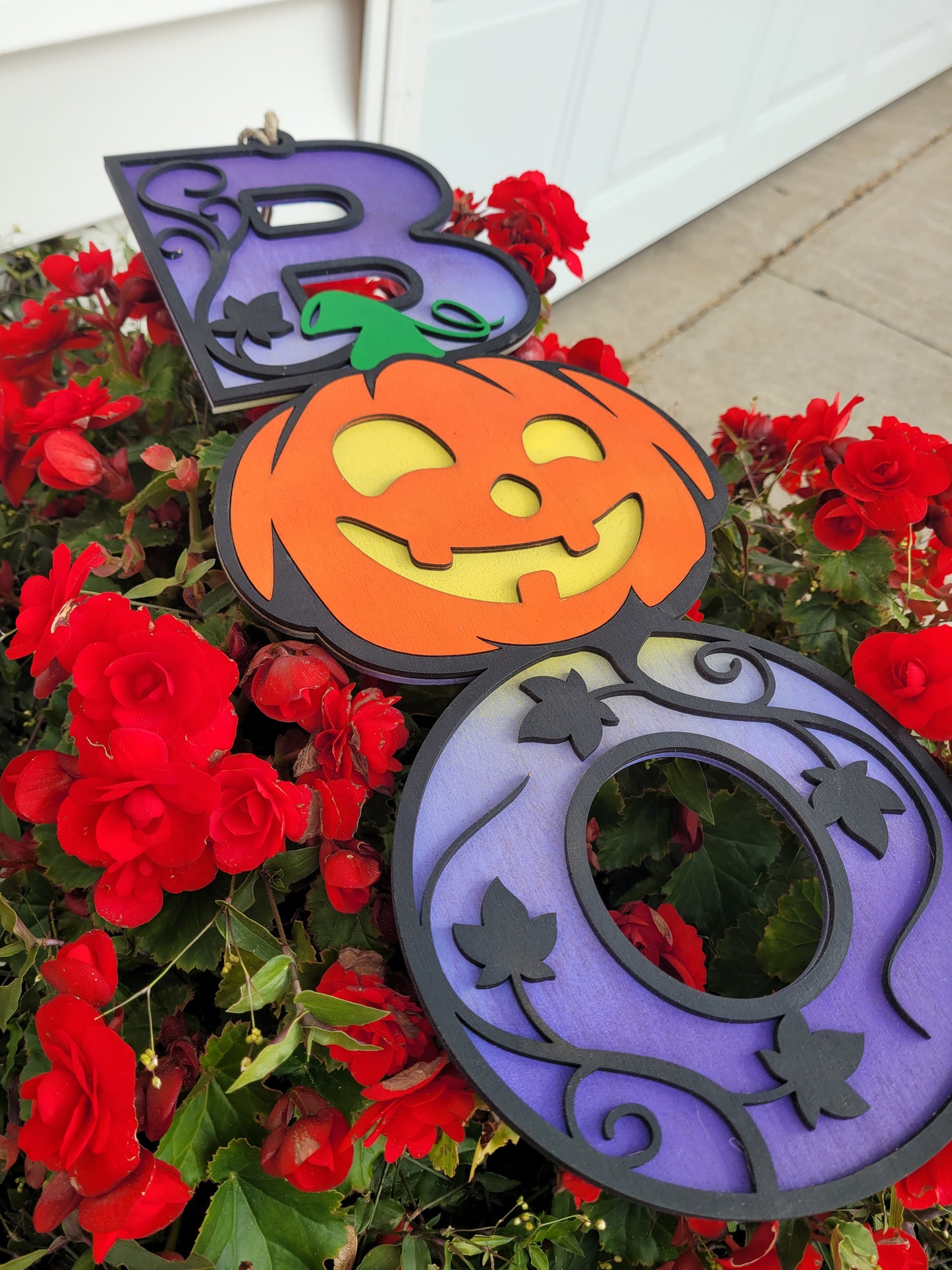 BOO Sign with Pumkin