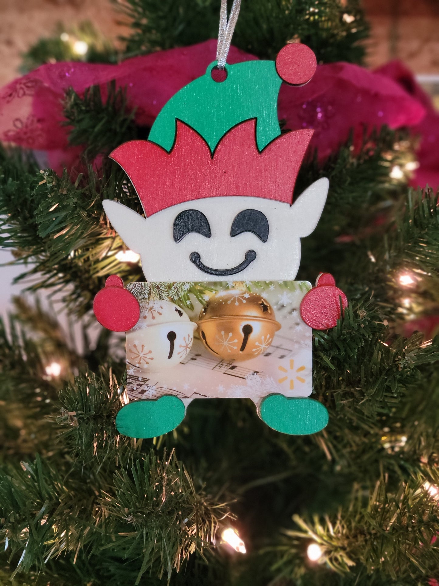 Gift card tree ornaments