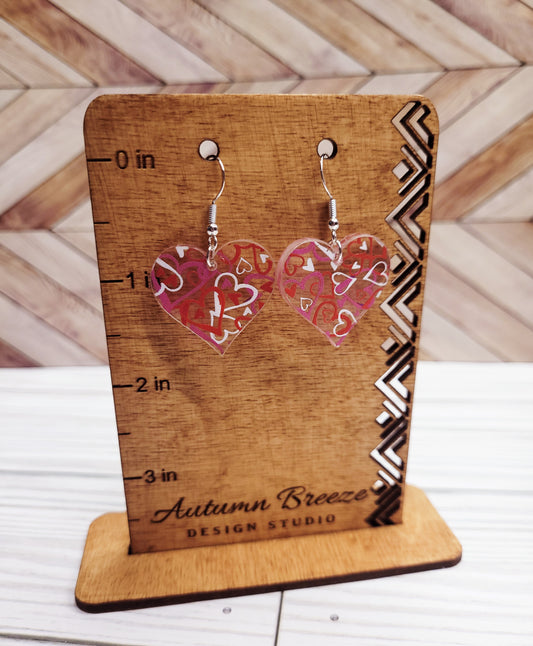 Heart Acrylic earrings