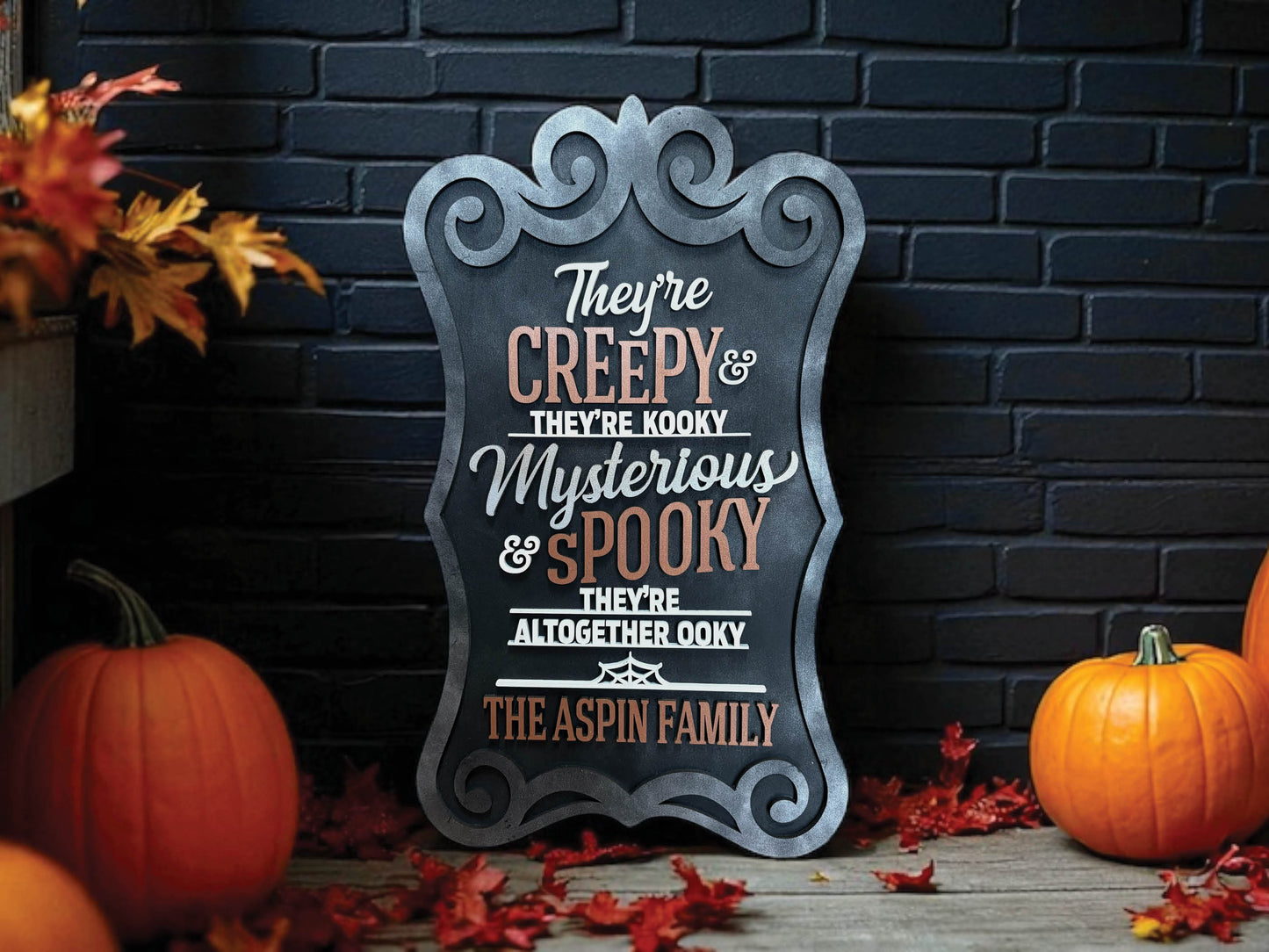 Personalized Creepy & Spooky Halloween Sign