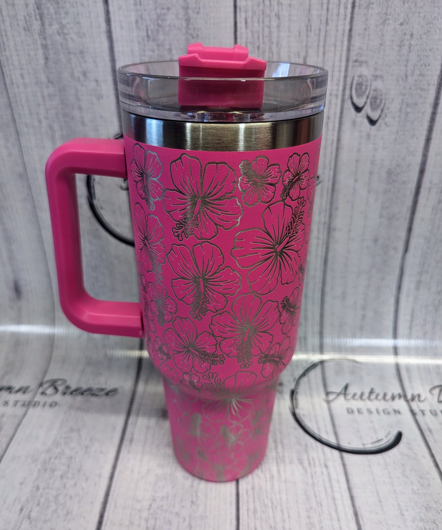 Hibiscus 40 oz tumbler