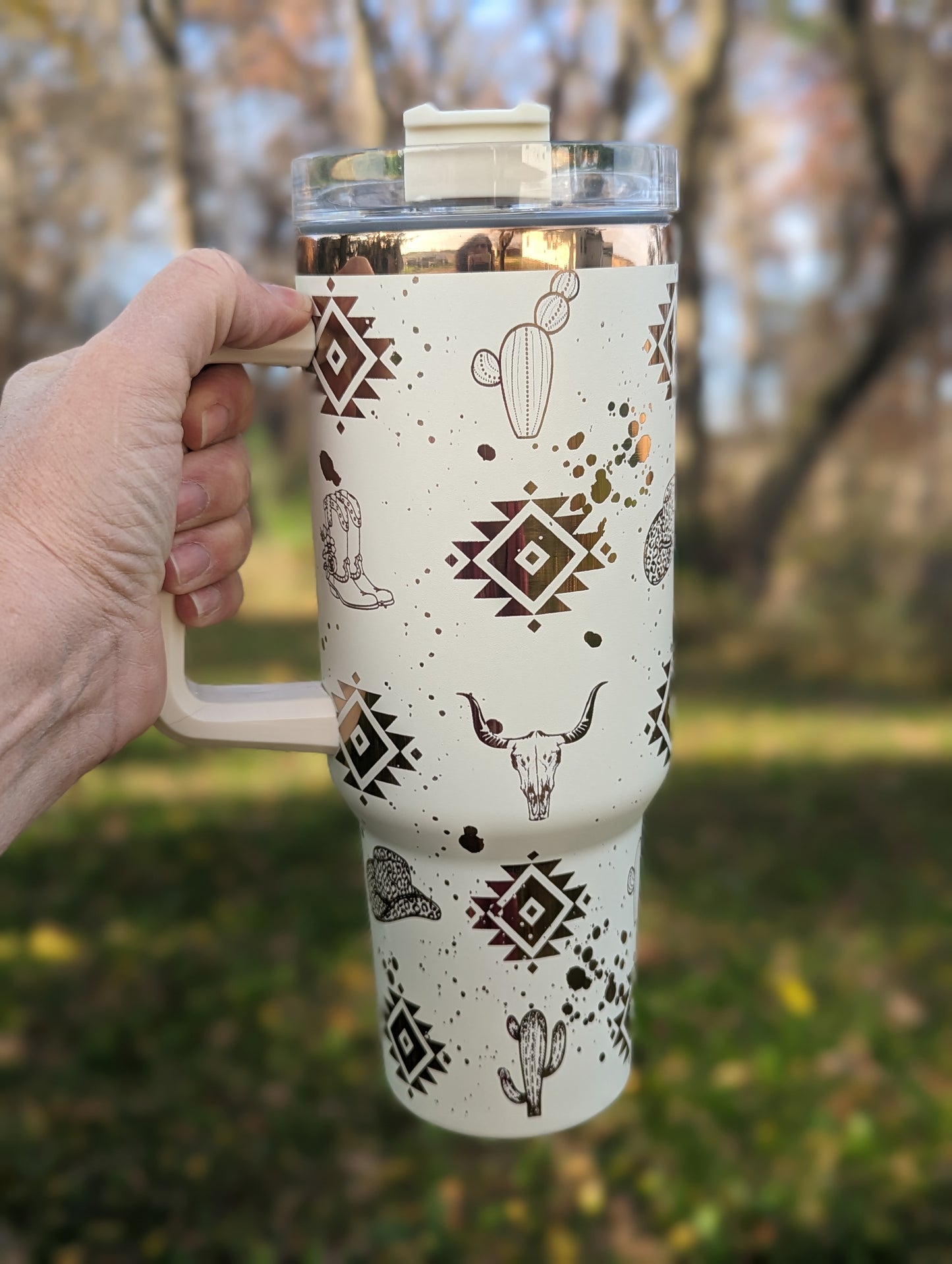 Daisy/Leopard 40oz Tumbler