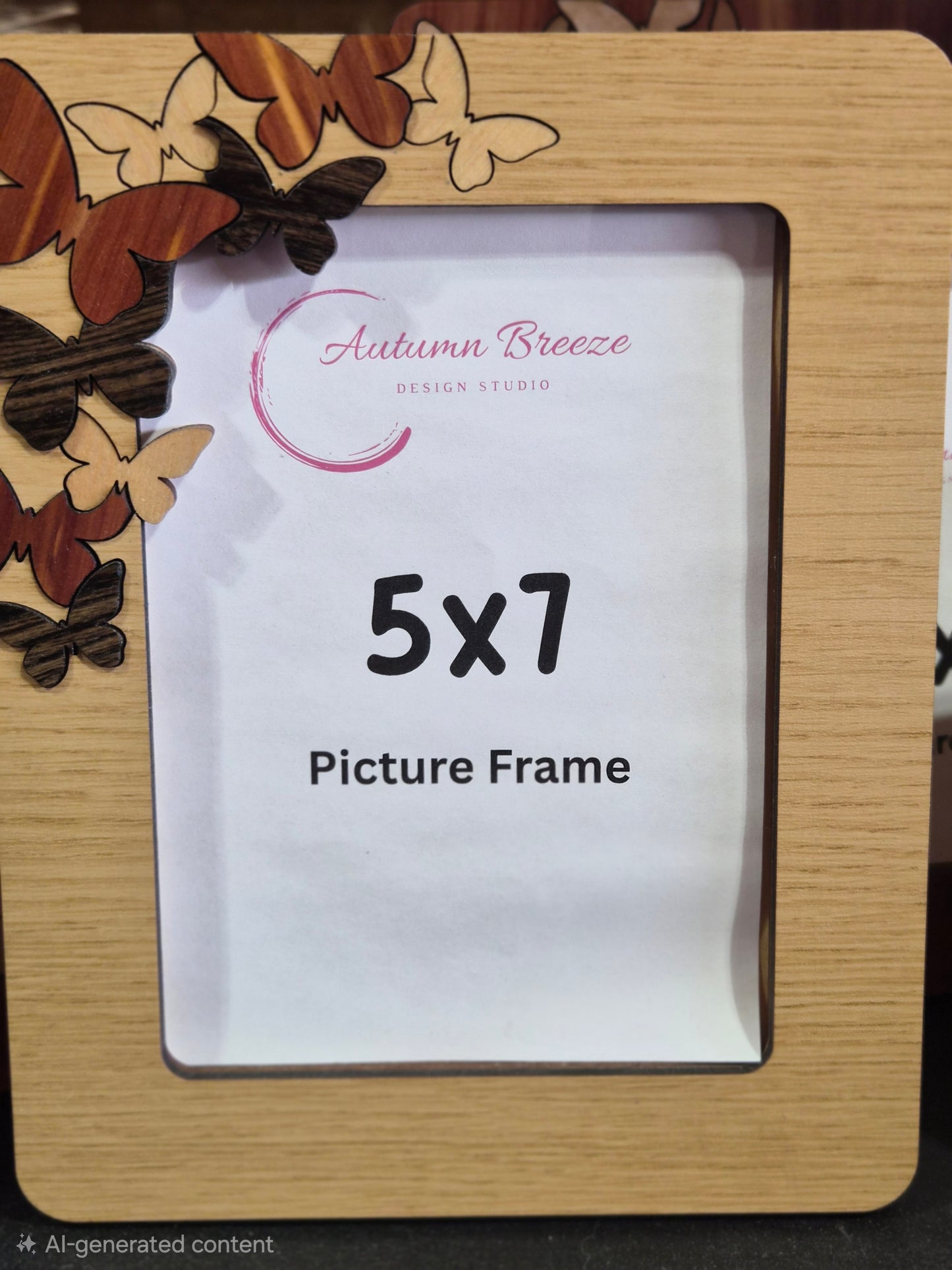 Butterfly picture frame