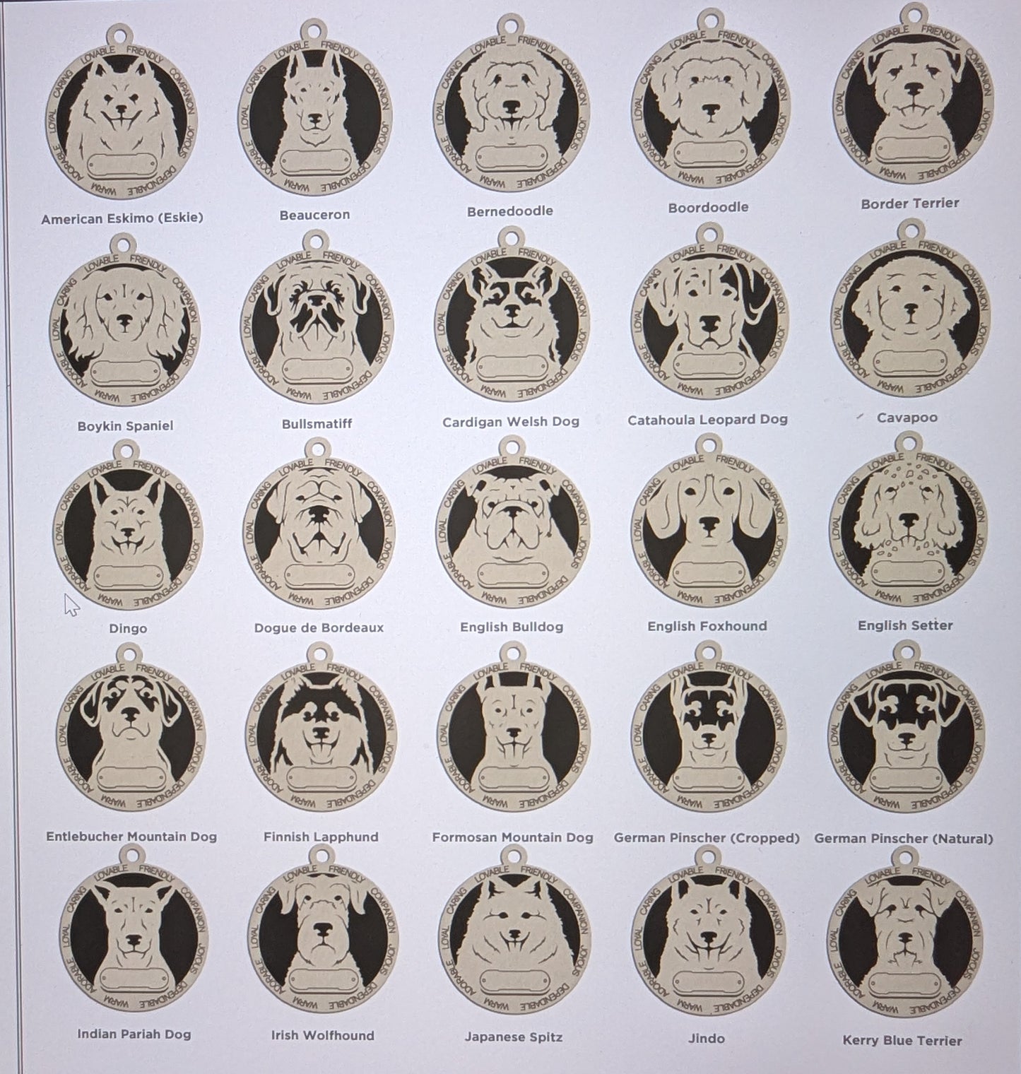 Adorable Dog Ornaments