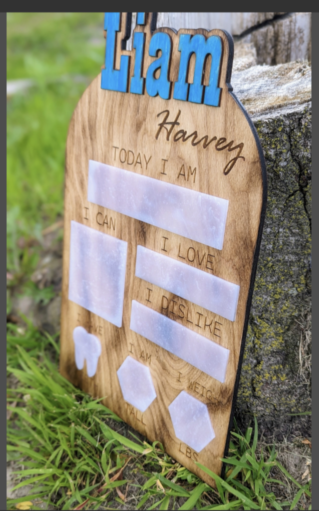Baby Milestone board