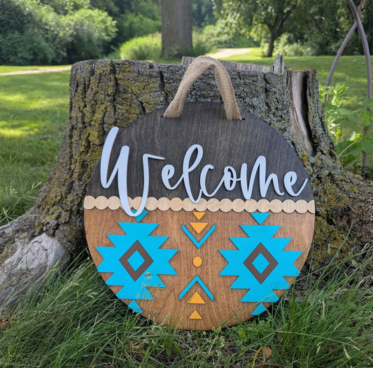 Aztec Welcome Sign