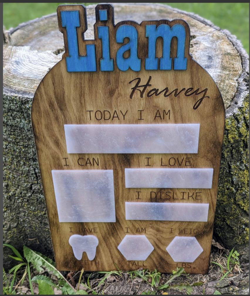 Baby Milestone board