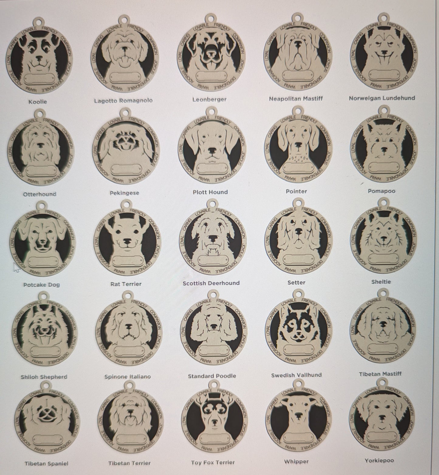 Adorable Dog Ornaments