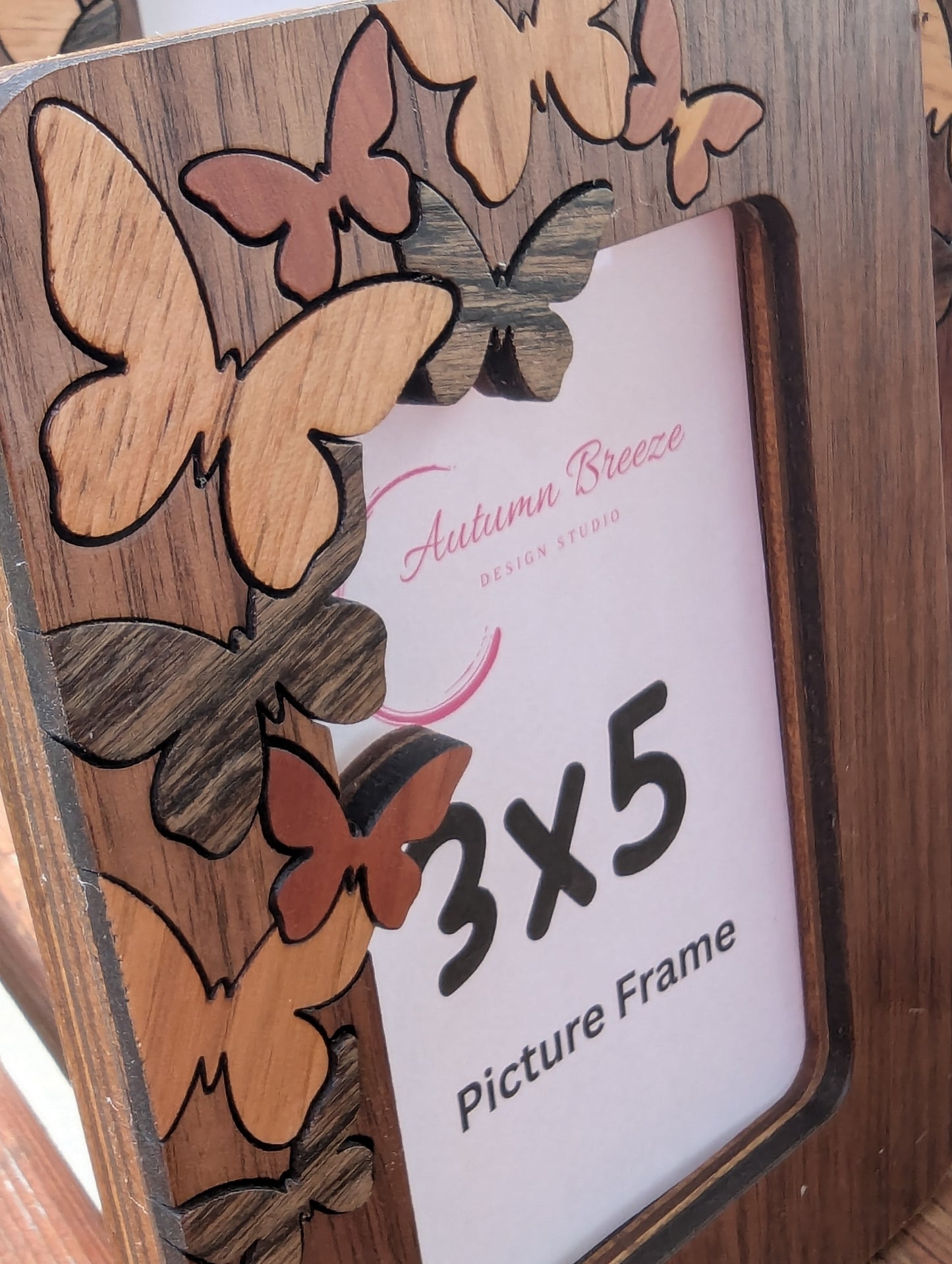 Butterfly picture frame