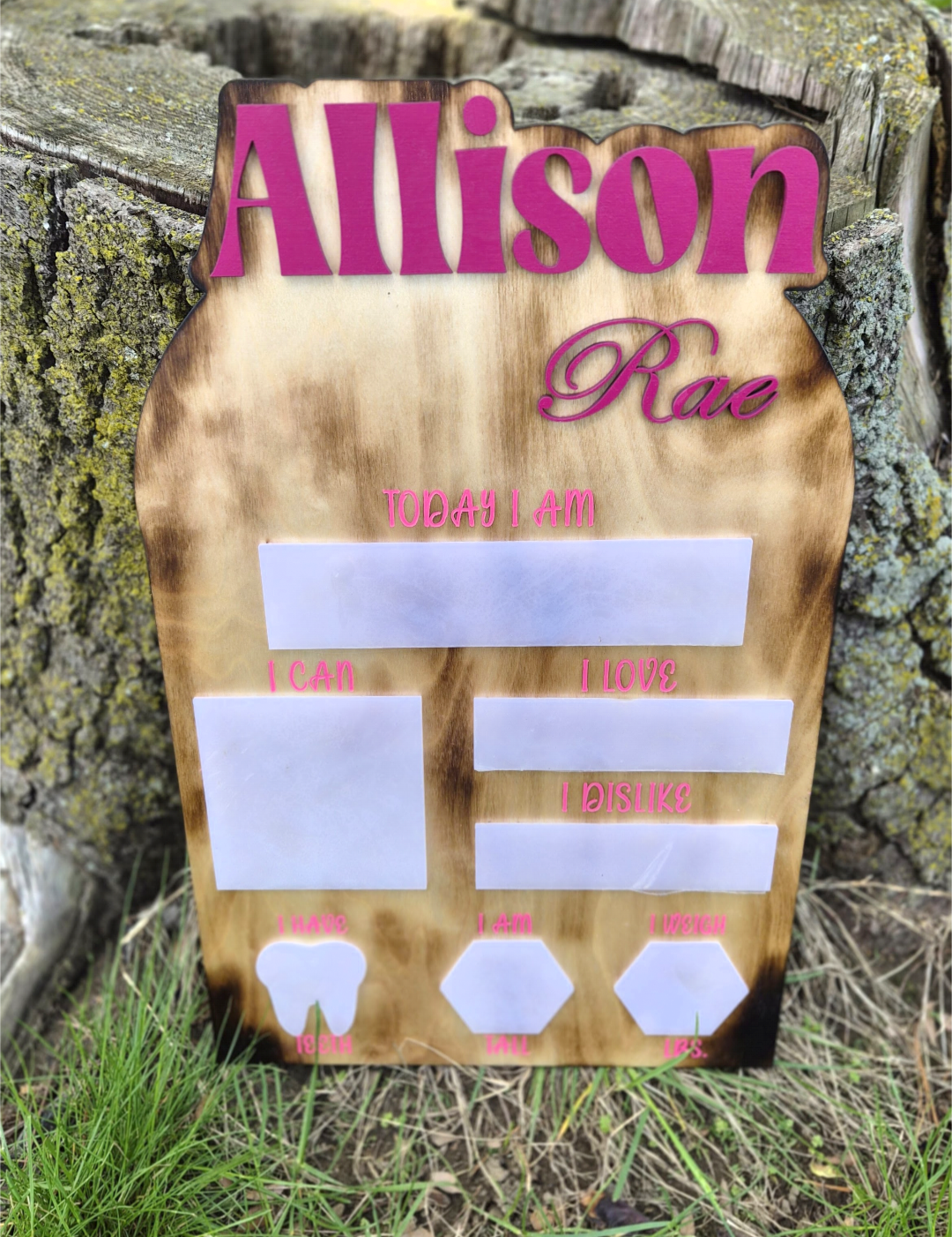 Baby Milestone board