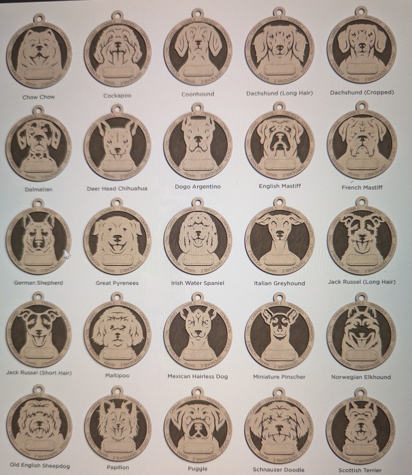 Adorable Dog Ornaments