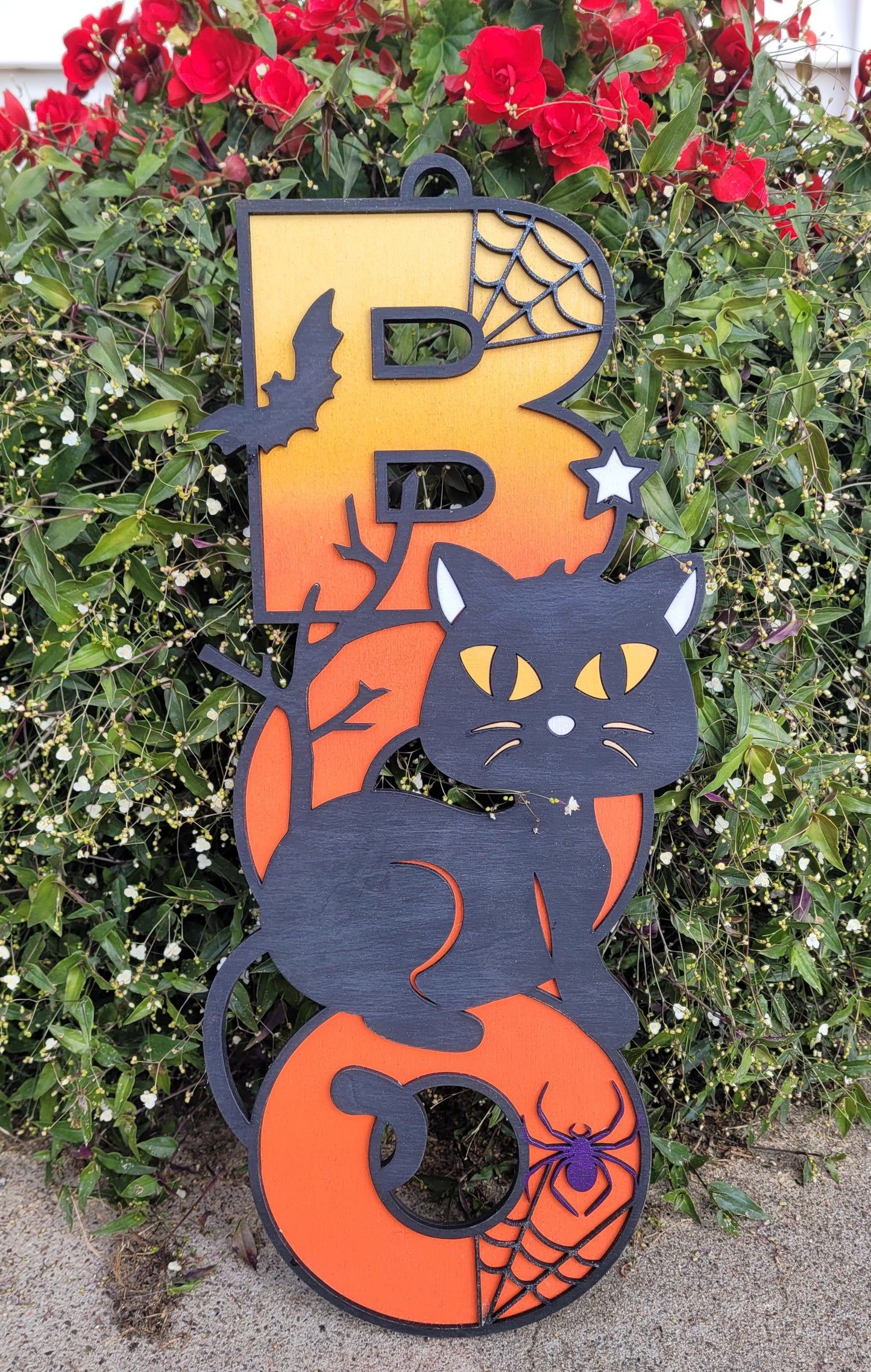 Boo Cat door/wall decoration